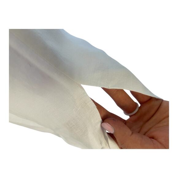 NWT Revolve x Rumer Bridget Ring Maxi Dress White Linen Size Extra Small (Flaw) - Picture 8 of 9